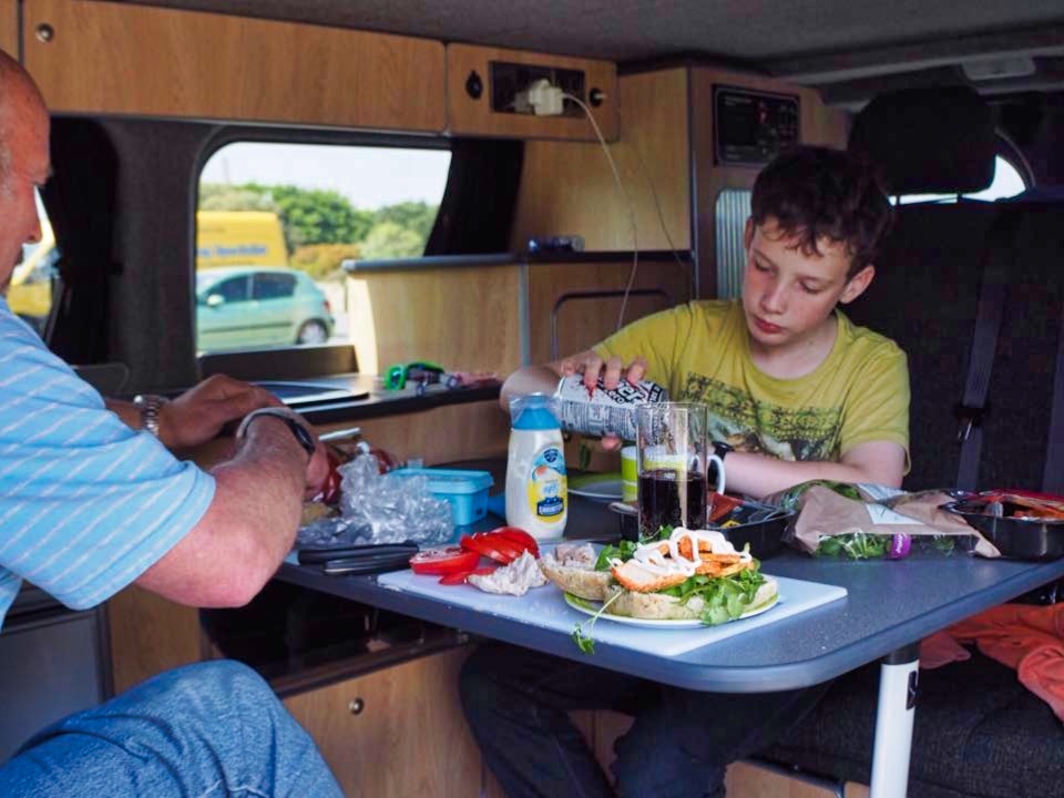 Nick Harry Georgie chicken watercress sandwiches Sussex Campervans 2.jpg