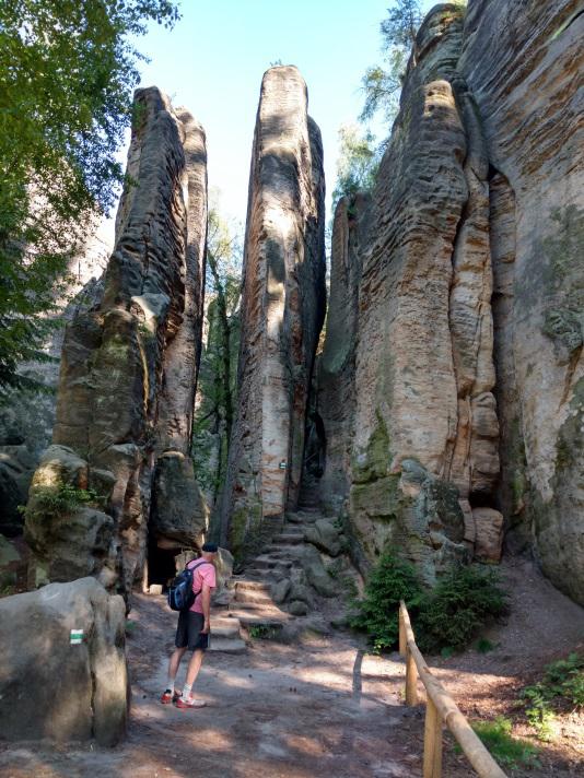 tall rock formations