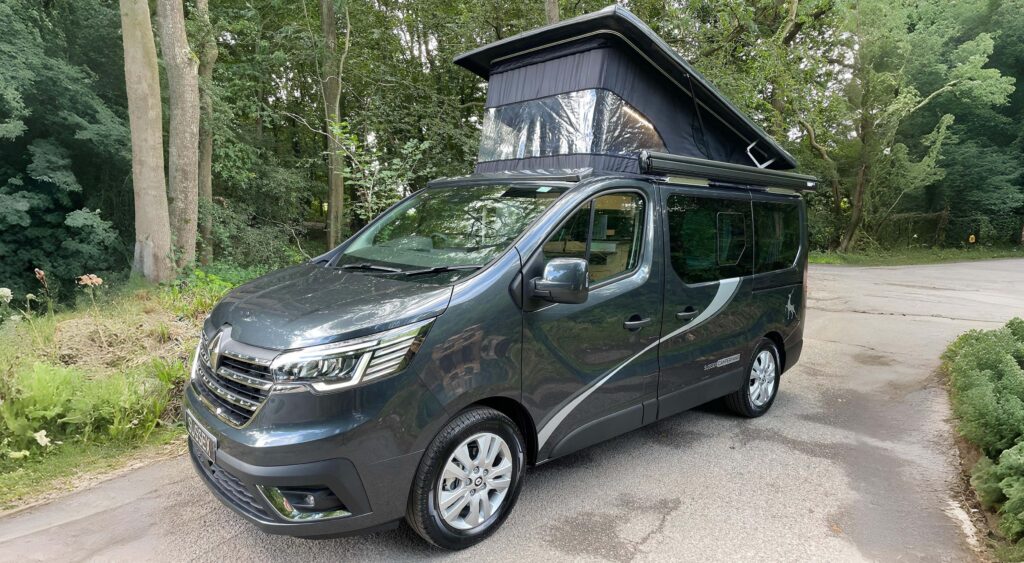 manhattan campervan 4 berth in the woods