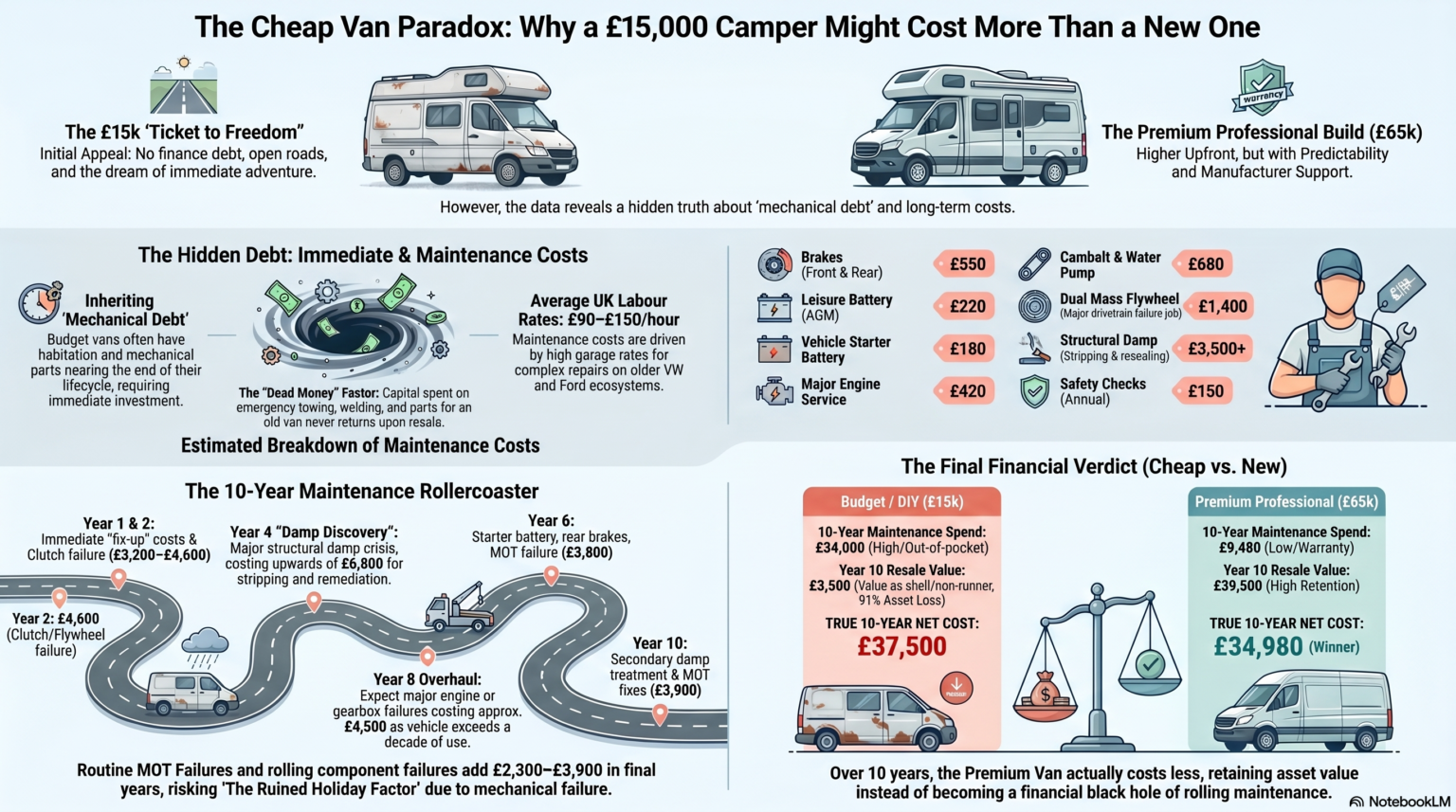 guide to why buying cheap vans is not a good idea